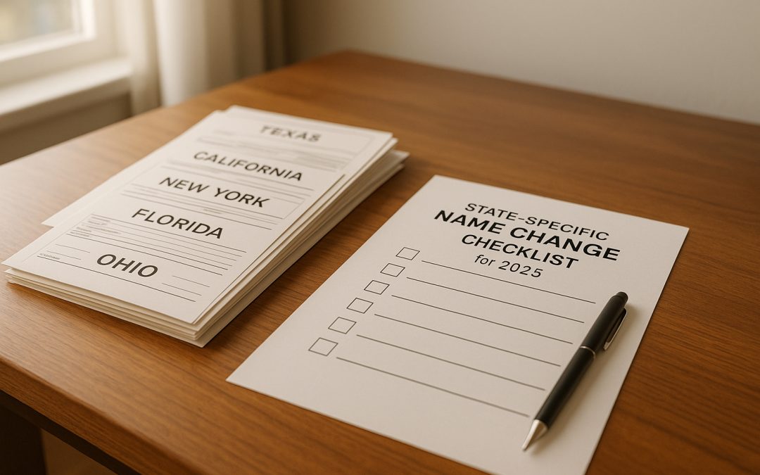 State-Specific Name Change Checklist for 2025