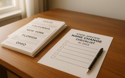 State-Specific Name Change Checklist for 2025