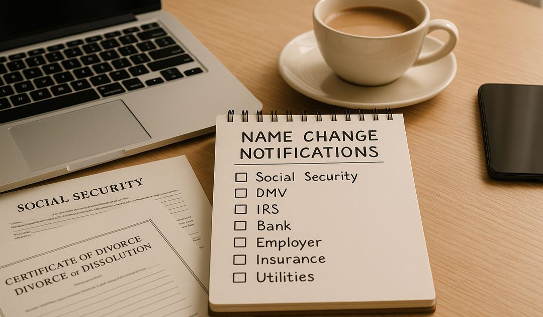 Who to Notify After Divorce Name Change