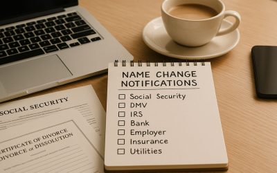 Who to Notify After Divorce Name Change