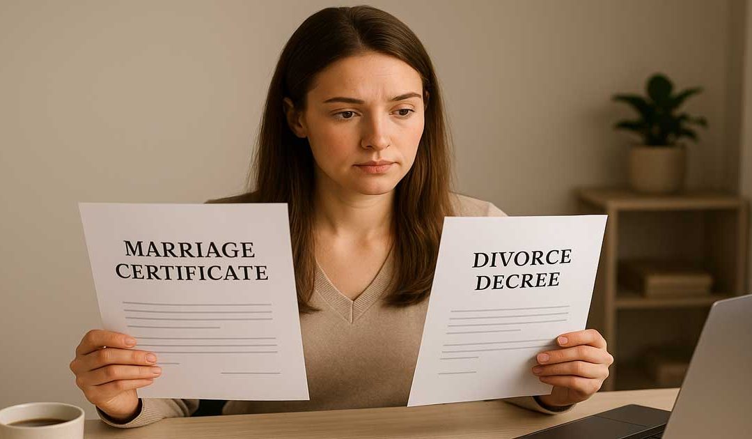 Marriage vs. Divorce: Name Change Eligibility